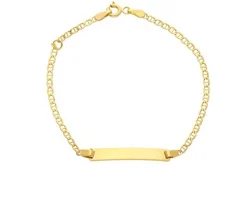 Bracciale bimbo oro 750‰ con piastrina Selezione zanolli