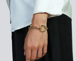 Bracciale classica in bronzo dorato Unoaerre