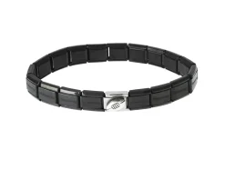 Bracciale composable acciaio rugby Nomination