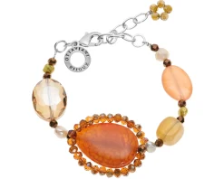 Bracciale con agata, perle e cristalli Ottaviani