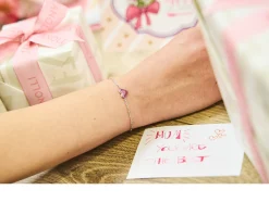 Bracciale crysalis argento dorato con cuore di zirconi rosa Nomination