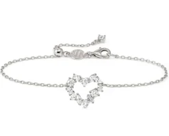 Bracciale cuore colour wave argento con cubic zirconia Nomination