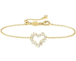 Bracciale cuore colour wave argento dorato con cubic zirconia Nomination