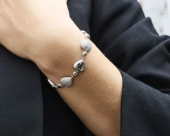 Bracciale cuori ottone con cubic zirconia Sovrani