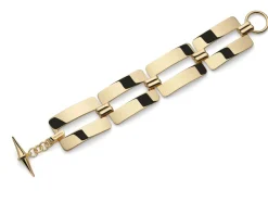 Bracciale dinamica in bronzo dorato Unoaerre