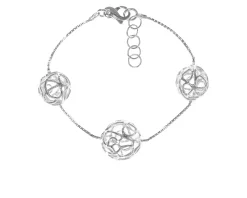 Bracciale dorothy argento con boules astratte Selezione zanolli