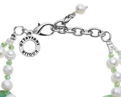 Bracciale 2 fili con agata, perle e amazzonite Ottaviani