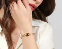 Bracciale joya in bronzo dorato Unoaerre