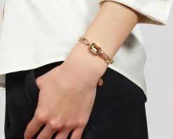 Bracciale joya in bronzo dorato Unoaerre