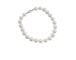 Bracciale oro 750‰ e perle bianche coltivate 24 mesi Selezione zanolli