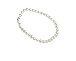 Bracciale oro 750‰ e perle bianche coltivate 24 mesi Selezione zanolli