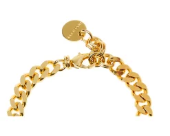 Bracciale pantera in bronzo dorato e smalto nero Unoaerre