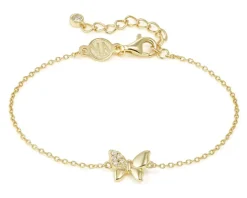 Bracciale petit sparkle argento dorato farfalla e zirconi Nomination