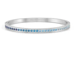 Bracciale pretty bangles acciaio con zirconi azzurri Nomination