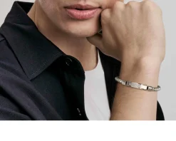 Bracciale strong acciaio con diamante naturale Nomination