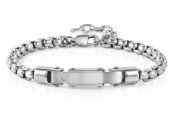 Bracciale strong acciaio con diamante naturale Nomination