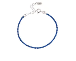 Bracciale tennis argento con zirconi blu Selezione zanolli