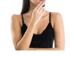 Bracciale tennis argento 4 griffe con zirconi bianchi Selezione zanolli