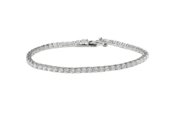 Bracciale tennis argento 4 griffe con zirconi bianchi Selezione zanolli