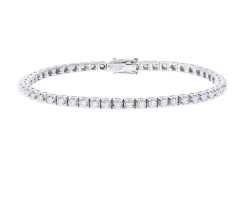 Bracciale tennis oro 750‰ e diamanti ct. 3.00 Davite & delucchi