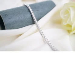 Bracciale tennis oro 750‰ e diamanti ct. 3.00 Davite & delucchi