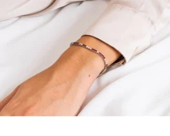 Bracciale tennis oro 750‰ e diamanti ct. 0.85 e rubini ct. 1.65 Davite & delucchi