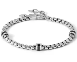Bracciale uomo manvision acciaio tubolare con 3 elementi Nomination