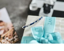 Bracciale uomo soul man argento e cordino blu Selezione zanolli