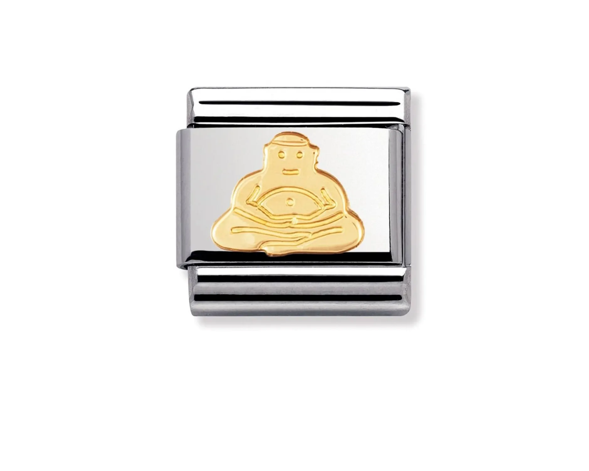 Buddha composable acciaio e oro Nomination