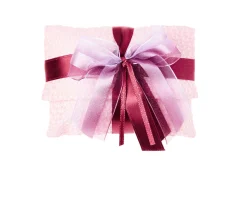 Busta portaconfetti rombi rosa e fiocco rosa Selezione zanolli