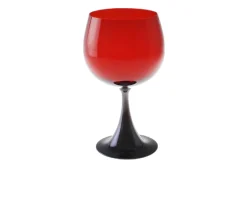 Calice borgogna burlesque vetro di murano mirtillo rosso Nasonmoretti