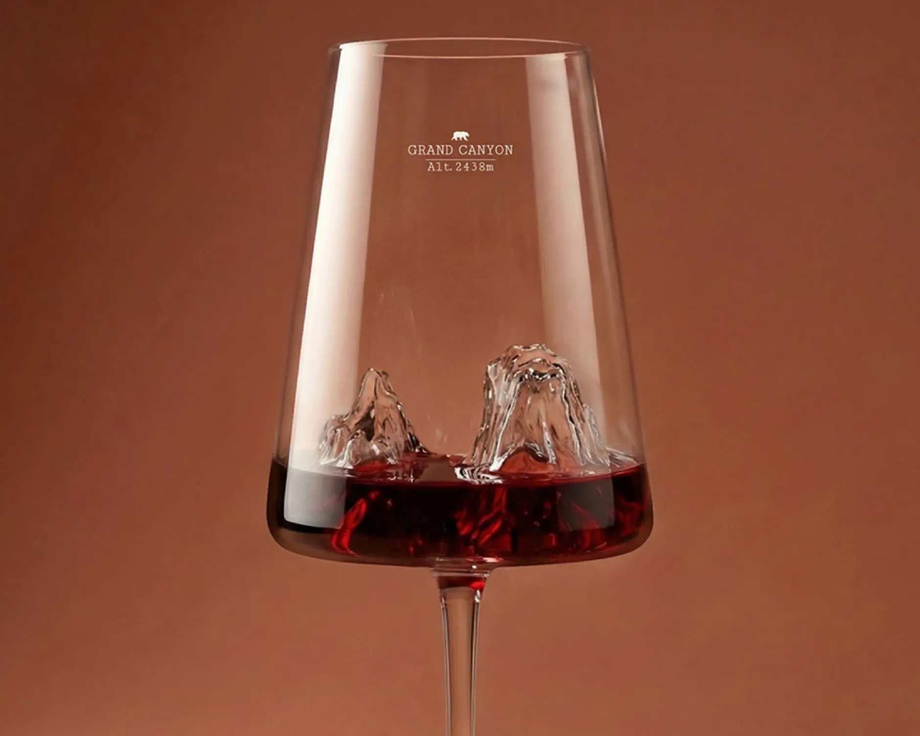 Calice vino topographic grand canyon Alaskan maker