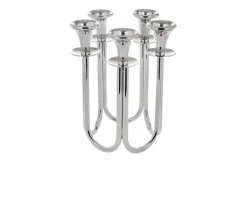 Candelabro argento a cinque fiamme Selezione zanolli