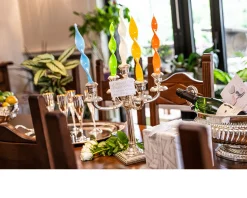 Candelabro impero argento a cinque fiamme Selezione zanolli