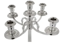 Candelabro impero argento a cinque fiamme Selezione zanolli