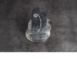 Candela cuore silver plated nera Selezione zanolli