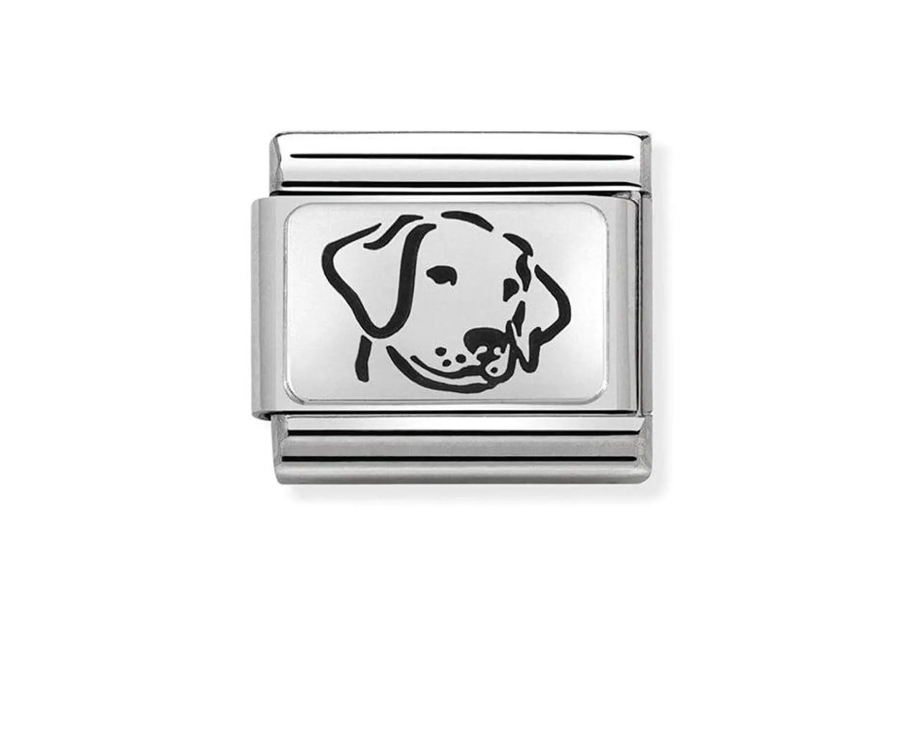 Cane composable acciaio e argento Nomination