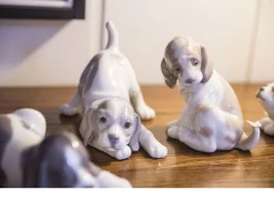 Cane con farfalla porcellana Lladro'