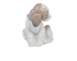 Cane con farfalla porcellana Lladro'
