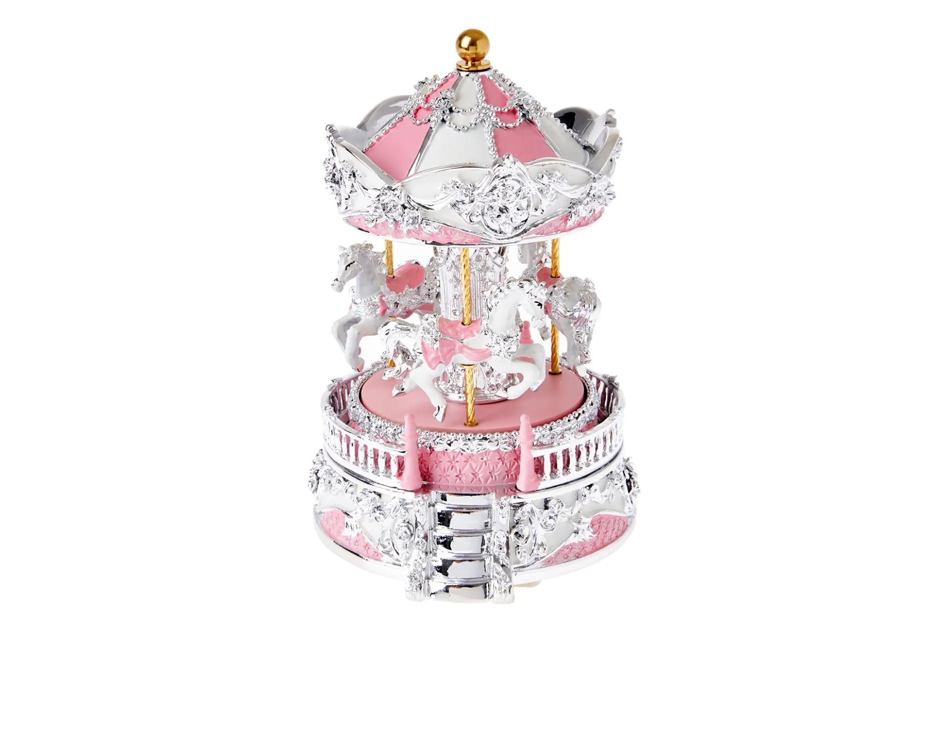 Carillon giostra dei cavalli rosa Selezione zanolli
