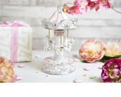 Carillon giostra dei cavalli rosa Selezione zanolli
