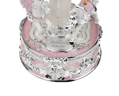Carillon giostra dei cavalli rosa Selezione zanolli