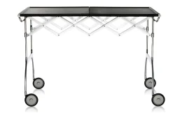 Carrello battista acciaio nero Kartell
