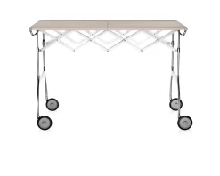 Carrello battista acciaio panna Kartell