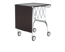 Carrello battista acciaio prugna Kartell