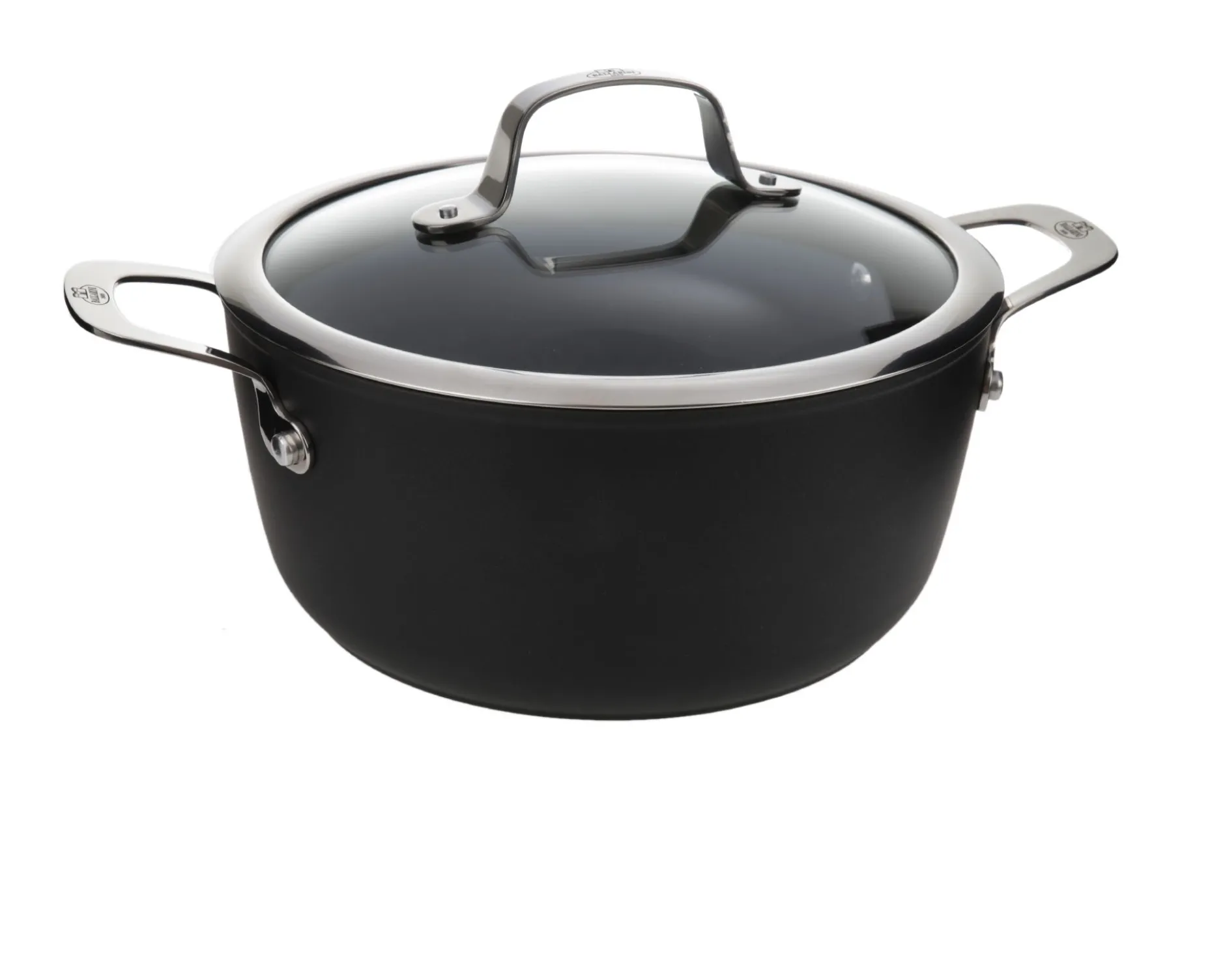 Casseruola alba con due manici e coperchio Ballarini