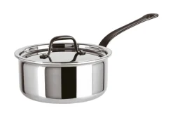 Casseruola alta home chef acciaio con un manico e coperchio Sambonet