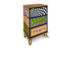 Cassettiera ancona arancione tre cassetti Tom's drag