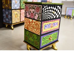 Cassettiera ancona arancione tre cassetti Tom's drag