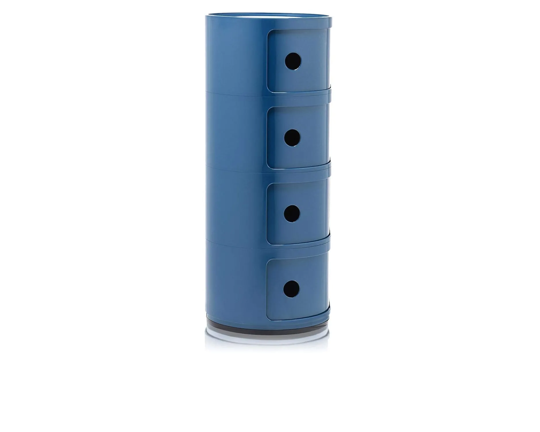 Cassettiera componibile a quattro elementi colore blue Kartell